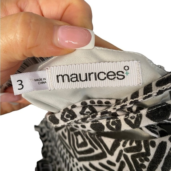 Maurice Tribal Print Back Straped Detail Plus Size Dress I Size: 3X - Picture 4 of 12